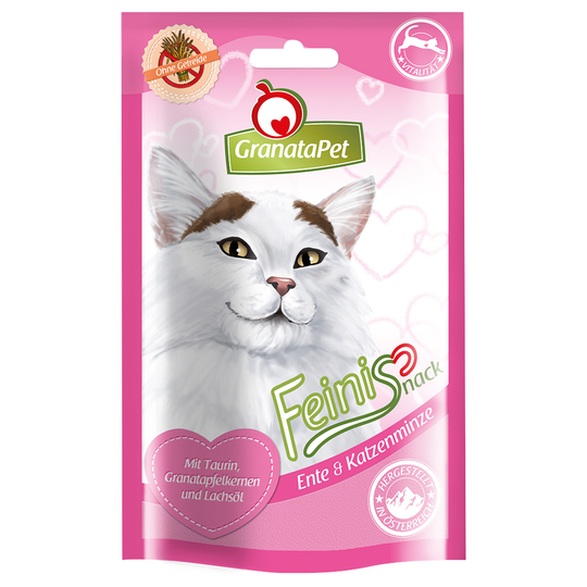 GranataPet Feini kattgodis - Anka & kattmynta (3 x 50 g)