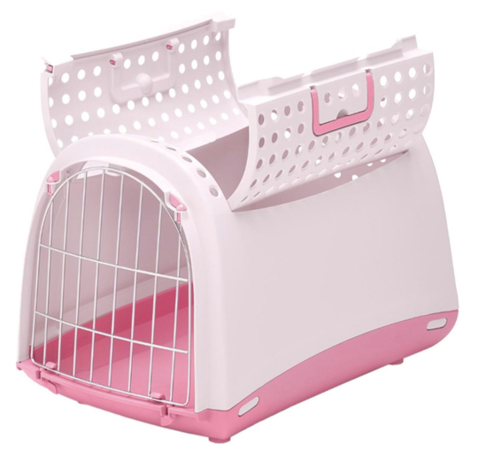 Transportbur open rosa