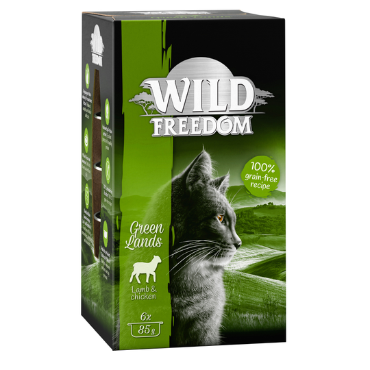 Ekonomipack: Wild Freedom Adult 24 x 85 g - Green Lands - Lamb & Chicken