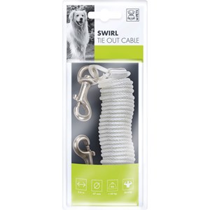 Spiralvajer M-Pets 3,6 m x 4,7 mm, Vit