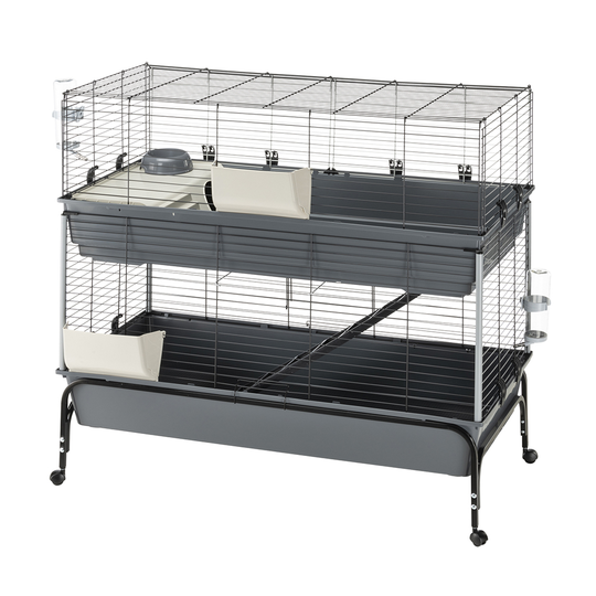 Ferplast Vital 120 kaninbur, 2 våningar - L 120 x B 60 x H 116 cm