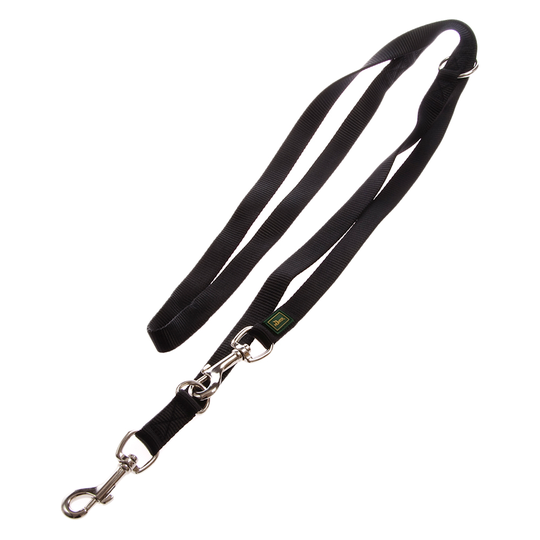 HUNTER Vario Basic koppel, svart - Längd 200 cm, bredd 20 mm