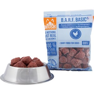 Hundfoder Mush Basic Kycklingorgan, 0,8 kg