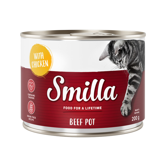 Ekonomipack: Smilla Beef Pot 24 x 200 g - Nötkött & anka