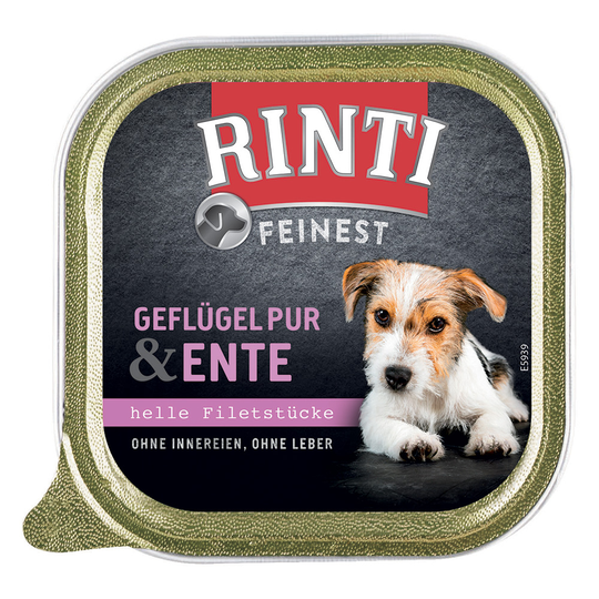Ekonomipack: RINTI Finest 44 x 150 g - Fjäderfä & anka