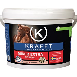 Hästfoder Krafft Miner Extra Pellets, 8 kg
