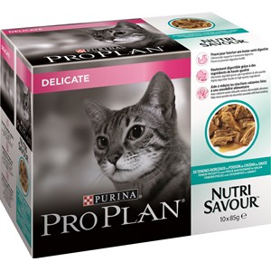 Kattmat Pro Plan Menybox Delicate, 10 x 85 g