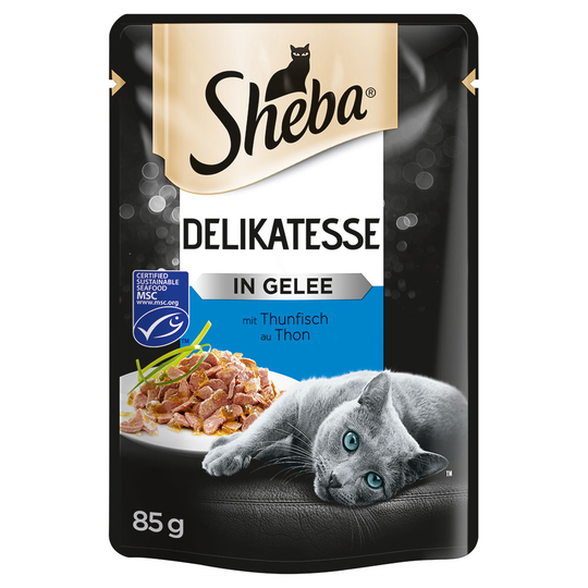 Sheba 12 x 85 g portionspåsar - Delikatesse in Jelly med tonfisk