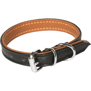 Hundhalsband Breeder's Läder, Brun - BRUN, 35CM