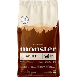Hundfoder Monster Dog Grain Free Adult All Breed, 12 kg