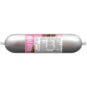 Hundfoder Four Friends Köttkorv Adult Fisk, 800 g
