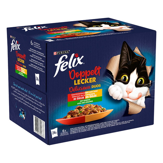 Ekonomipack: Latz "As good as it looks..." Doubly Delicious 48 x 85 g - Med grönsaker
