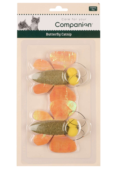 Kattleksak Catnip Butterfly 2-pack