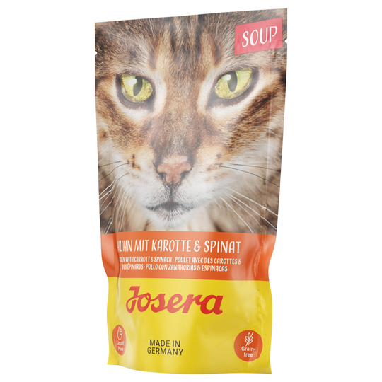 Josera Soup 16 x 70 g - Kyckling med morot & spenat