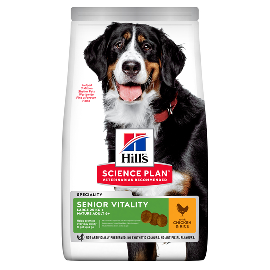 Hill's Science Plan Adult 6+ Senior Vitality Large Chicken Ekonomipack: 2 x 14 kg