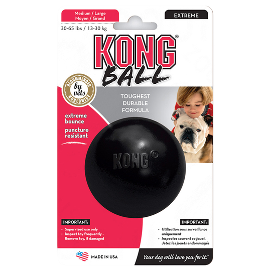 KONG Extreme Ball - 2 x stl. M/L i sparset