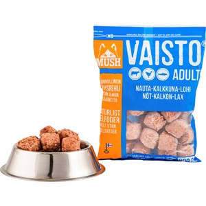 Hundfoder Mush Vaisto Nöt-kalkon-lax, 0,8 kg
