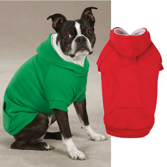 Fleecefodrad Hundhoodie (L) (Green)