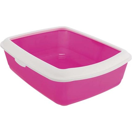 Kattlåda med kant Rosa