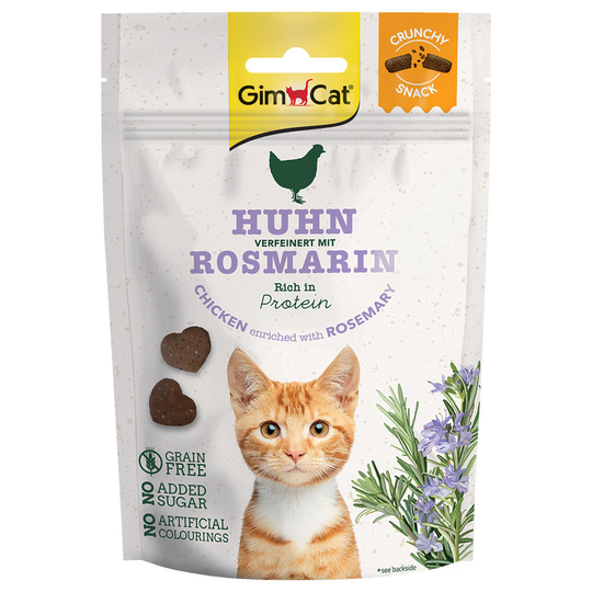 GimCat Crunchy Snacks - Ekonomipack: 3 x 50 g Kyckling med rosmarin