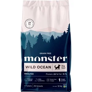 Hundfoder Monster Dog Grain Free Wild Ocean All Breed, 12 kg