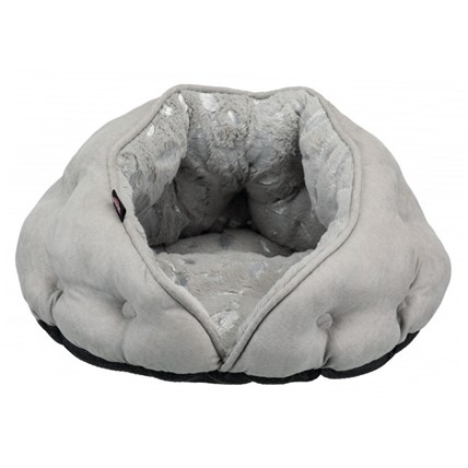 Kattigloo fjäderdekor grå/silver