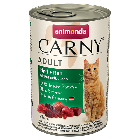 Animonda Carny Adult 6 x 400 g Kyckling, kalkon & ankhjärtan
