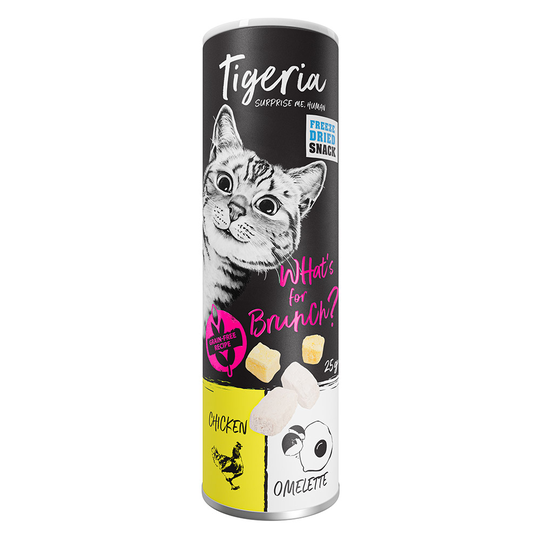 Ekonomipack: Tigeria Freeze Dried Snack 3 x 25 g - Kyckling med omelett