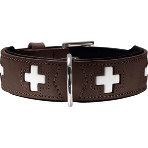 Hundhalsband Hunter Swiss, Brun 41-49 cm