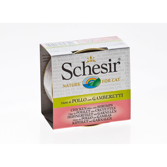 Schesir Cat Adult Chicken & Prawns Gravy 70 g