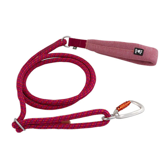 Adjustable Reb Line Hundkoppel - 120 - 180 cm / 6 mm / Beetroot
