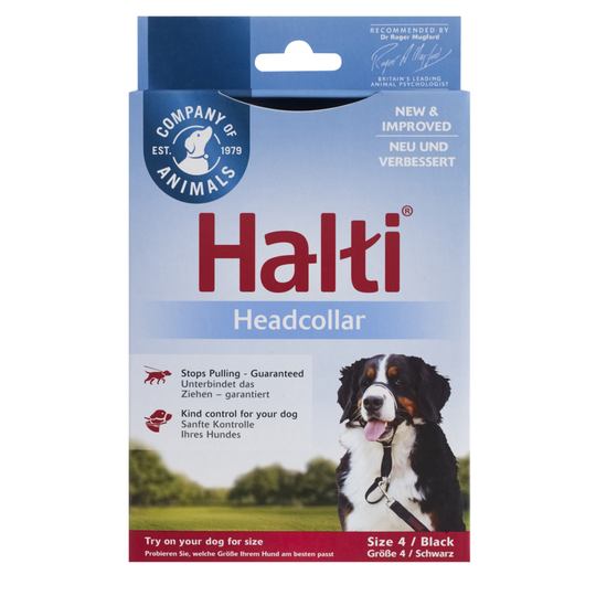 Halti nosgrimma svart - Stl. 4: berner sennen, grand danois, rottweiler