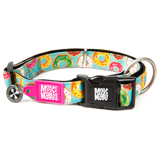 Max & Molly Donuts Smart ID halsband - Stl. L: 39-62 cm halsomfång, B 25 mm