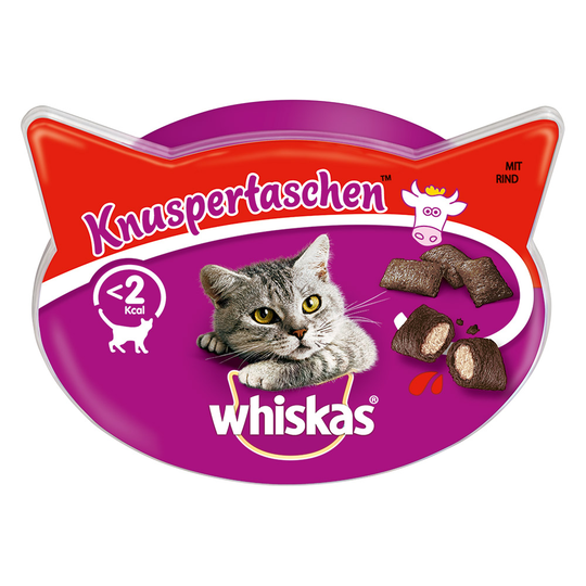 6 + 2 på köpet! 8 x Whiskas kattgodis - Temptations: Nötkött (8 x 60 g)
