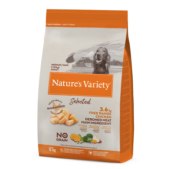 Nature's Variety Selected Medium Adult Free Range Chicken - Ekonomipack: 2 x 12 kg