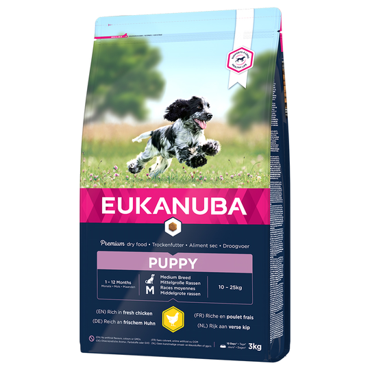 Eukanuba Puppy Medium Breed Chicken - 3 kg