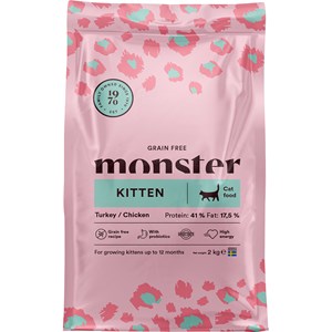 Kattmat Monster Cat Grain Free Kitten Turkey/Chicken 2 kg