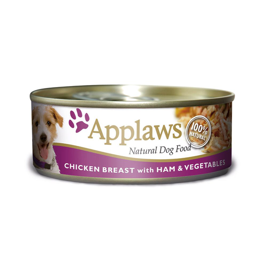 Applaws Dog Kyllingbrbröst, Skinka & Grönsaker 156 g