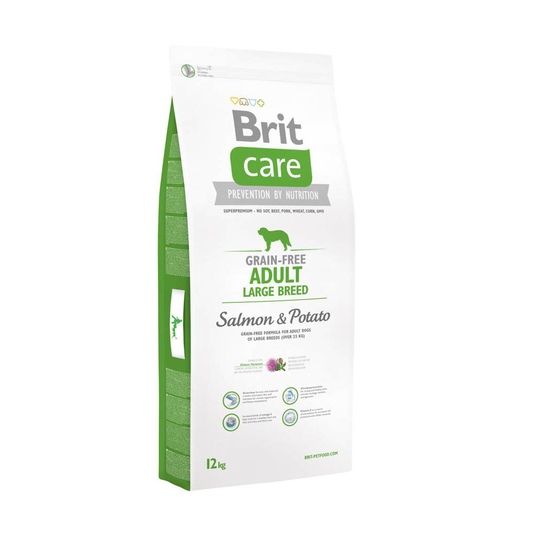 Brit Care Grain-Free Adult Large Breed Salmon & Potato (12 kg)