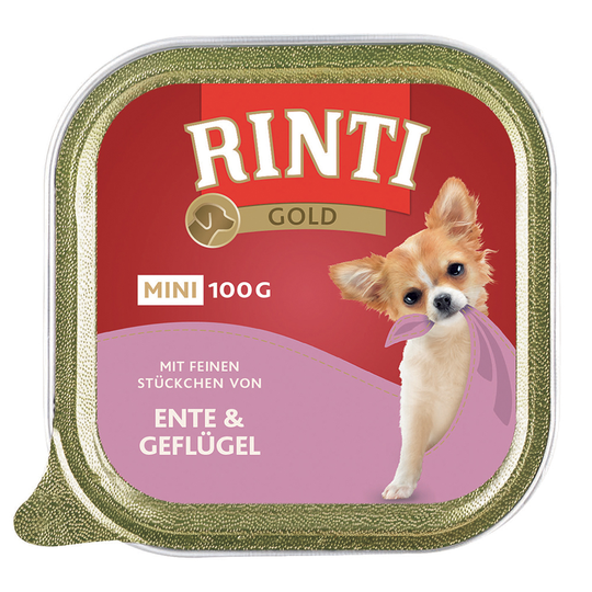 RINTI Gold Mini 6 x 100 g - Kyckling & gås