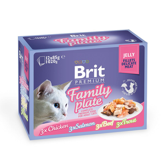 Brit Premium Fillets in jelly multipack 12 x 85 g