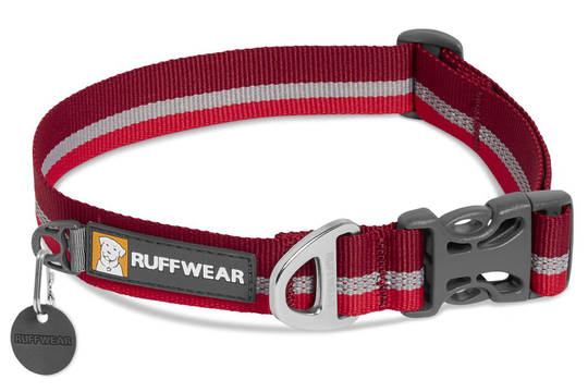Ruffwear - Reflekterande Hundhalsband - Crag™- Cinder Cone Red (M = 36-51 cm)