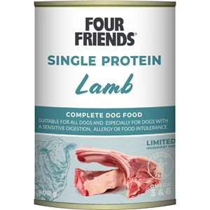 Hundfoder Four Friends Single Protein Lamb 400 g