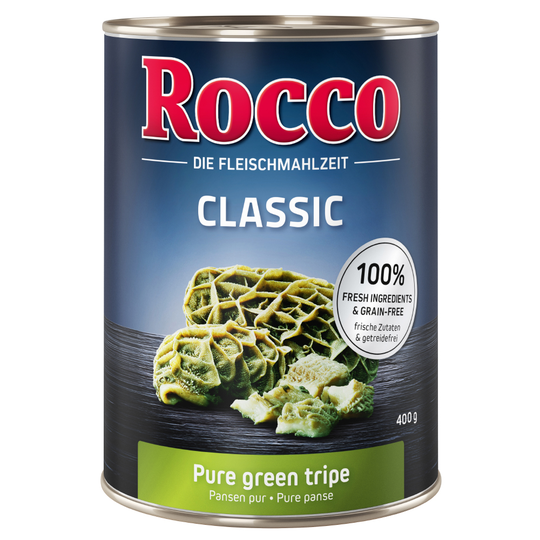 Rocco Classic 6 x 400 g hundfoder - Nötkött & lamm