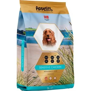 Hundfoder Appetitt Sensitive Chicken Medium Breed, 3 kg