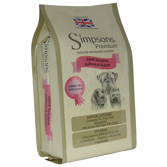 Simpsons Premium Adult Sensitive Salmon & Potato - 12 kg