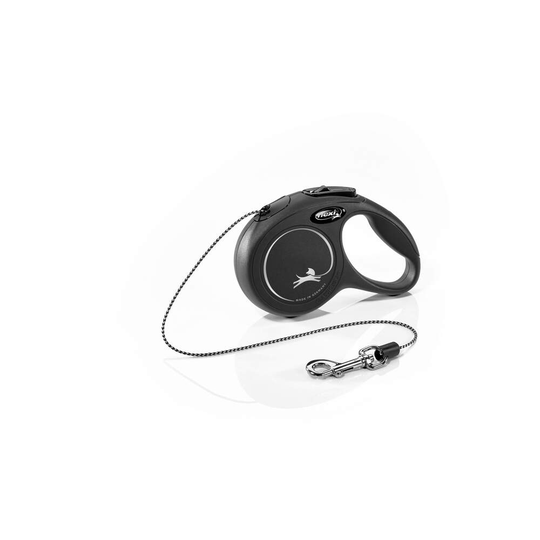 Flexi New Classic XS Cord 3m/8kg (Svart)