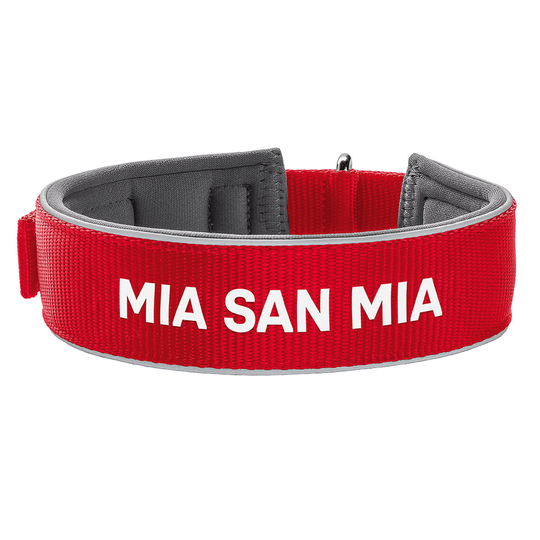 HUNTER Neopren Reflect FC Bayern München halsband - Stl. 65: 54 - 61 cm halsomfång, B 45 mm
