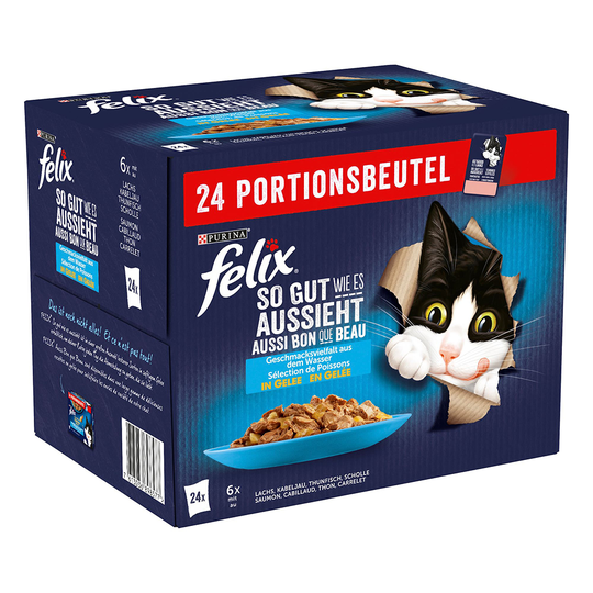 Latz "As good as it looks" Adult Pouch 24 x 85 g - Torsk, Lax, Tonfisk, Spätta