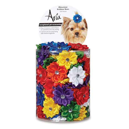 Aria snoddar med blommor och "diamant" sten i mitten (Lila)